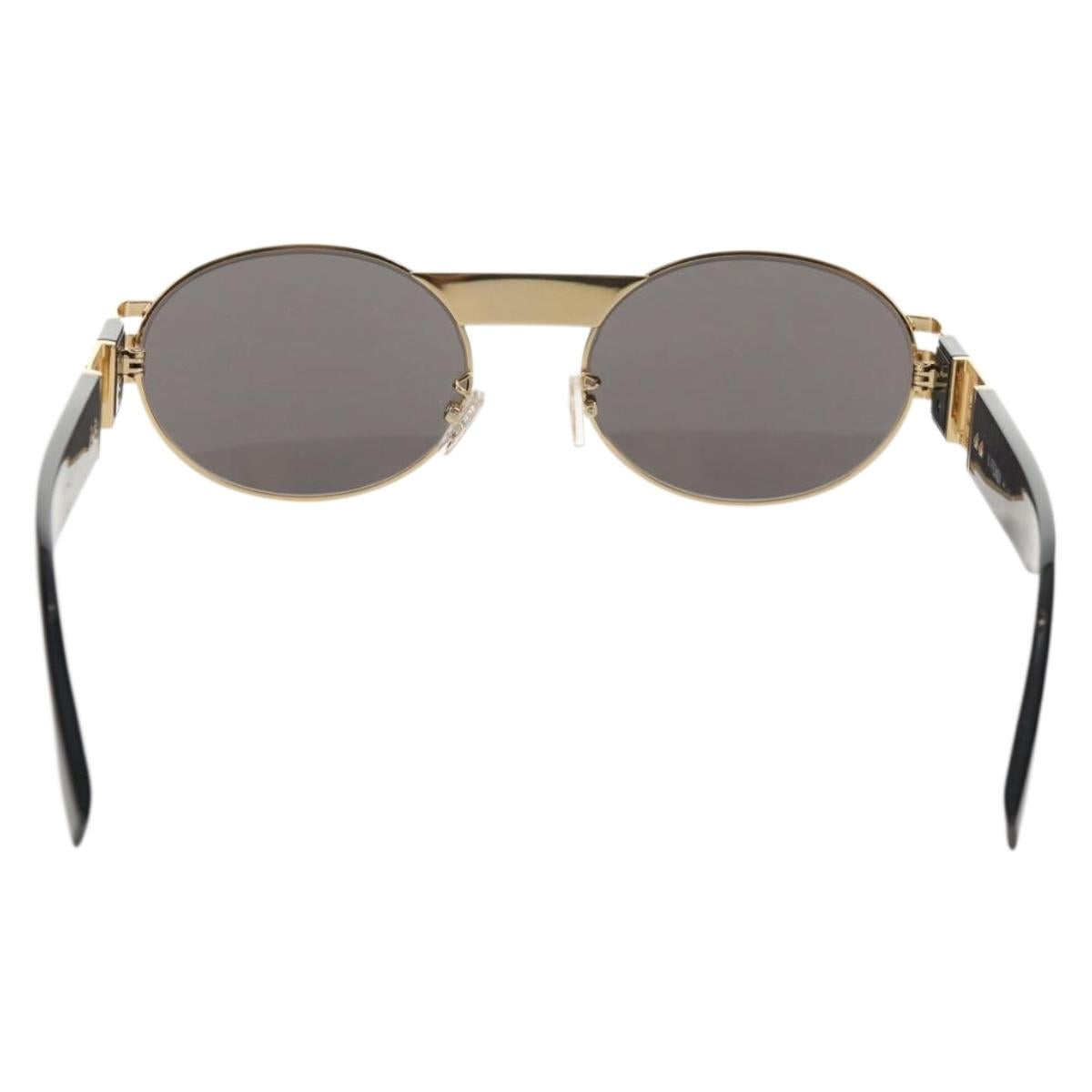 FENDI Fenderche Versace Collaboration Sunglasses metal Black Auth 143020M