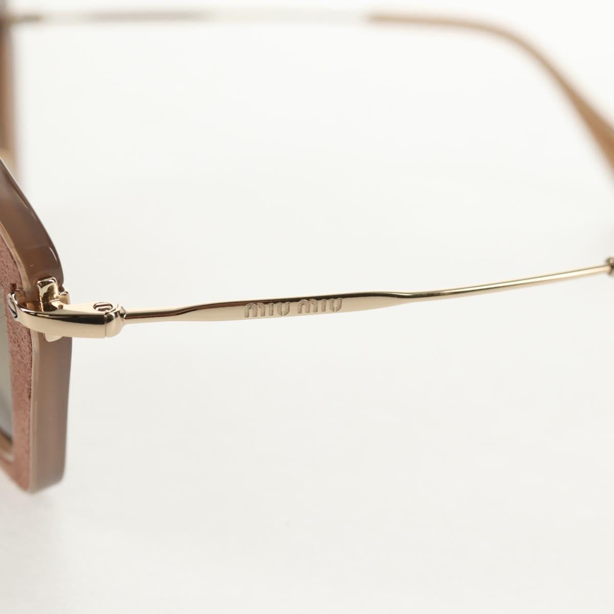 Miu Miu Sunglasses metal Beige Auth 143021M