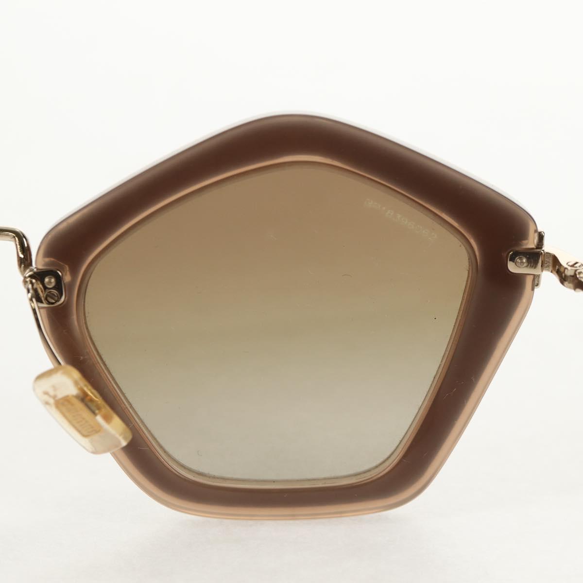 Miu Miu Sunglasses metal Beige Auth 143021M