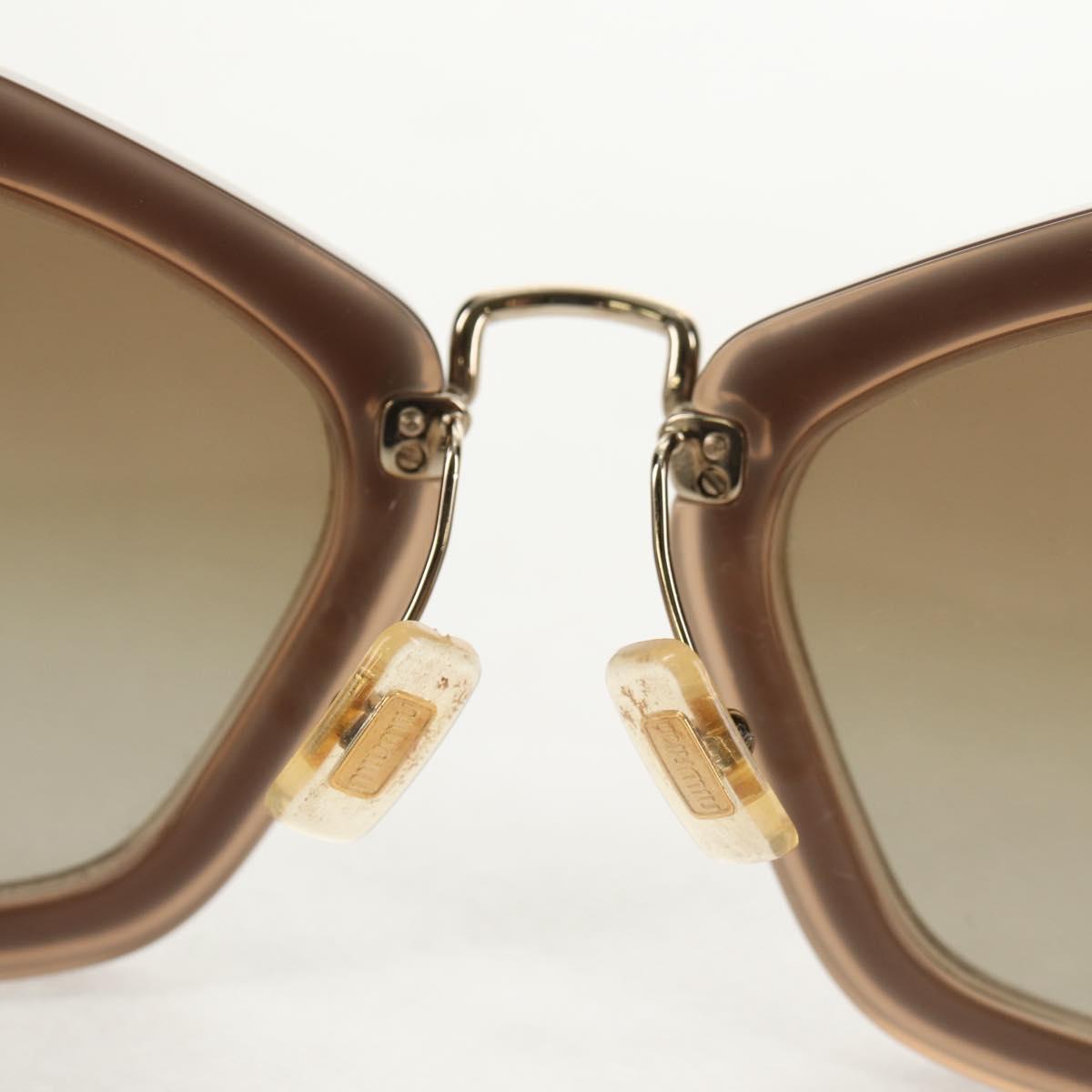 Miu Miu Sunglasses metal Beige Auth 143021M