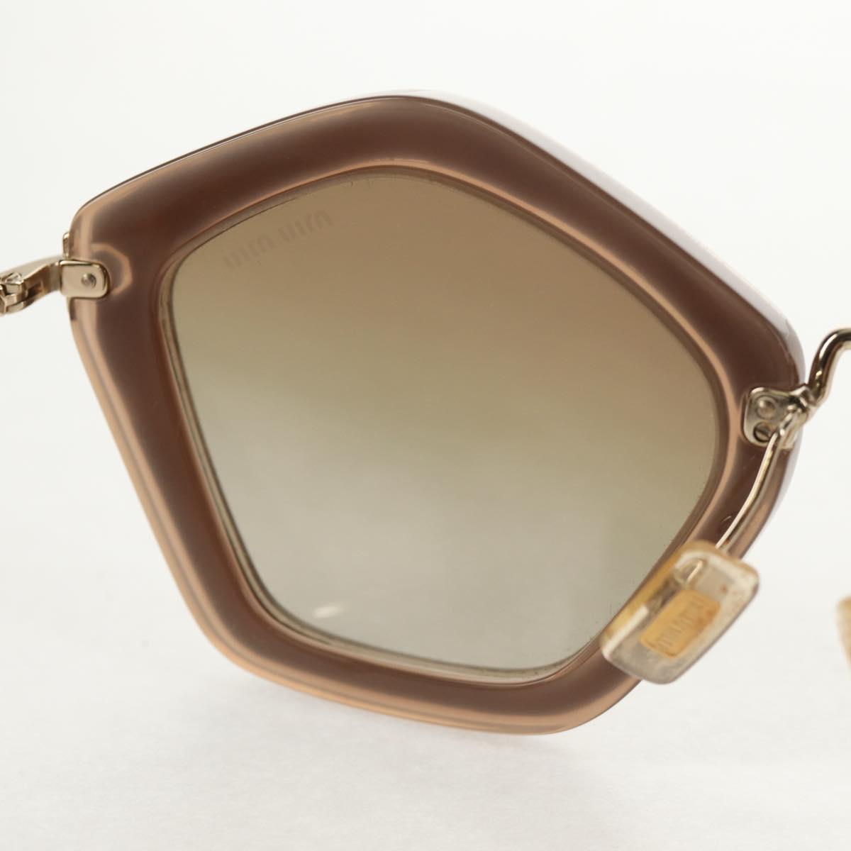 Miu Miu Sunglasses metal Beige Auth 143021M