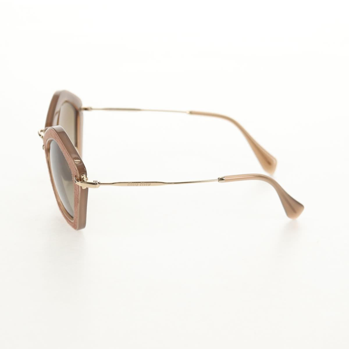 Miu Miu Sunglasses metal Beige Auth 143021M