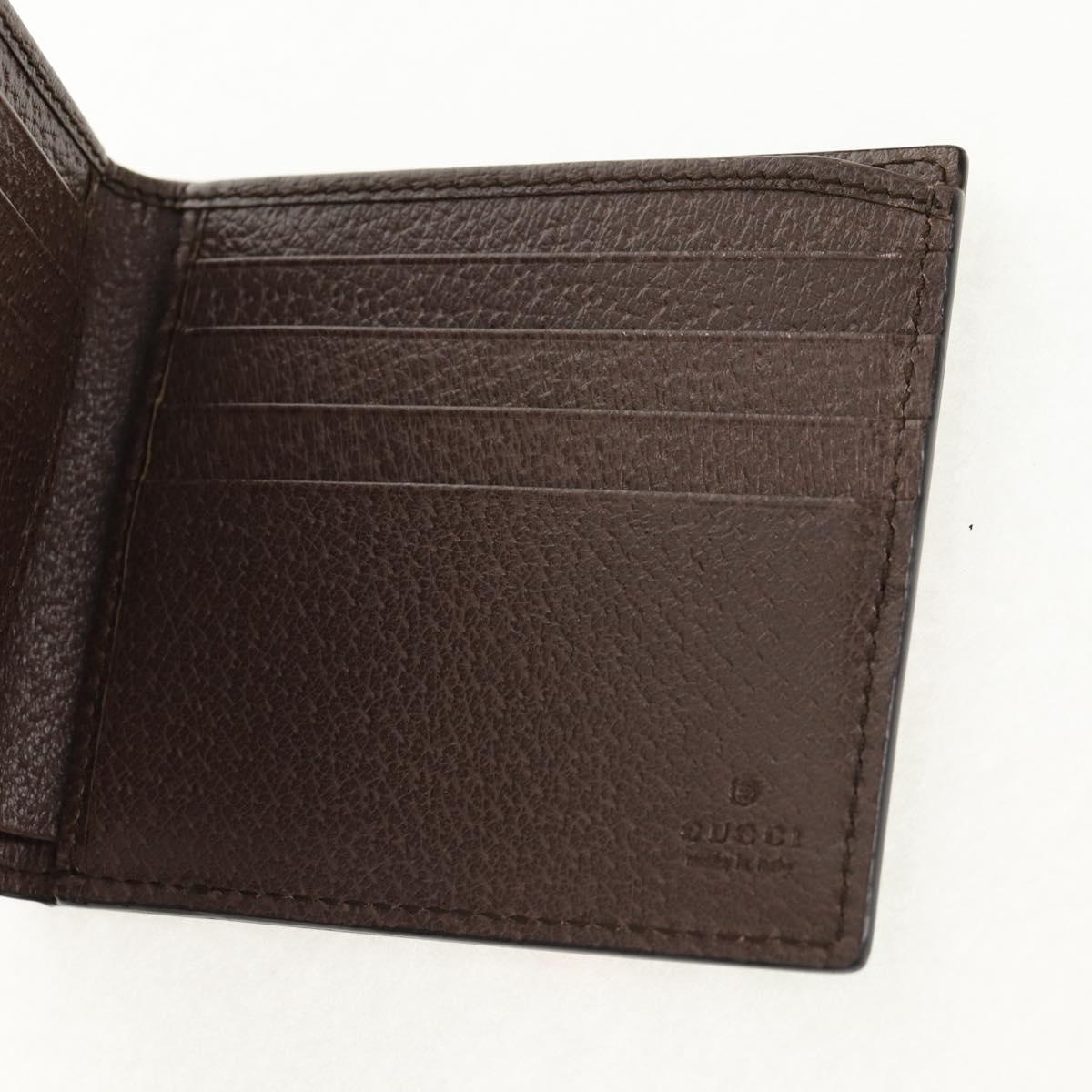 GUCCI GG Supreme Wallet PVC Beige Auth 143023M