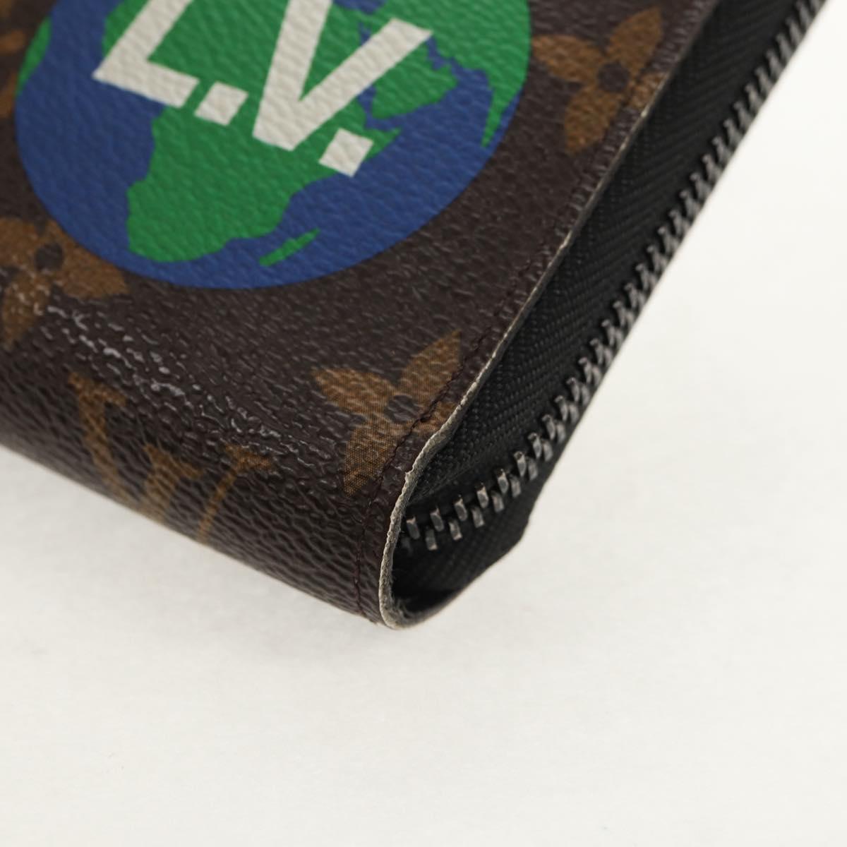 LOUIS VUITTON Monogram Logo Story Zippy Organizer Wallet M67826 LV Auth 143029V