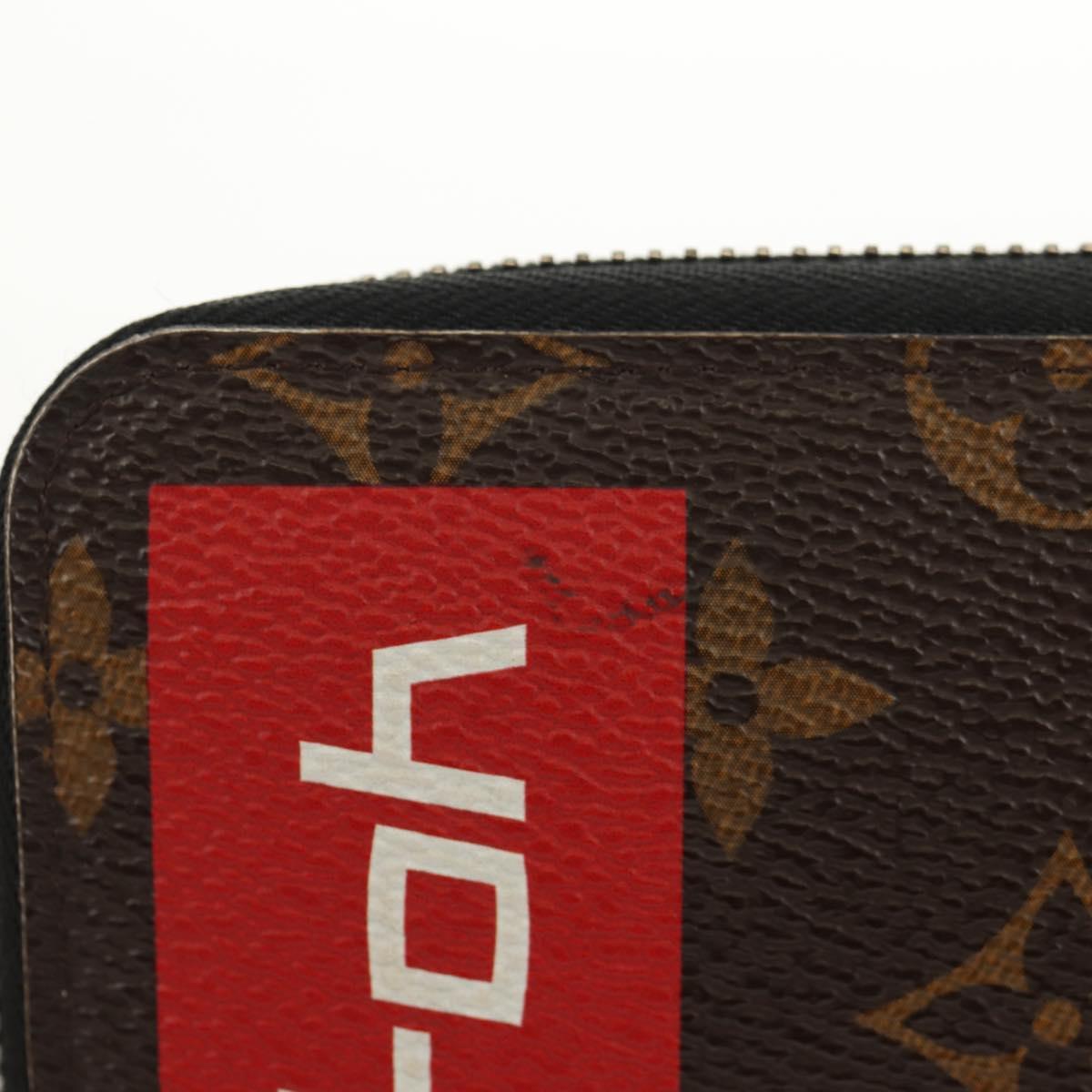 LOUIS VUITTON Monogram Logo Story Zippy Organizer Wallet M67826 LV Auth 143029V