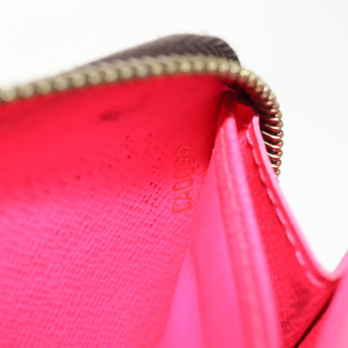 LOUIS VUITTON Monogram Graffiti Zippy Wallet Wallet Pink M93710 Auth 143030V