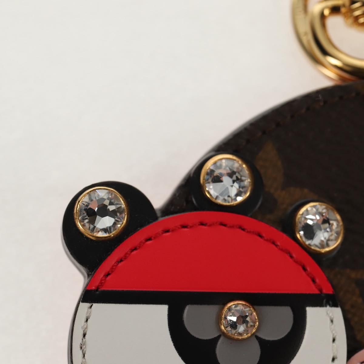 LOUIS VUITTON Monogram Porte Cles Animal Face Charm M68216 LV Auth 143032M