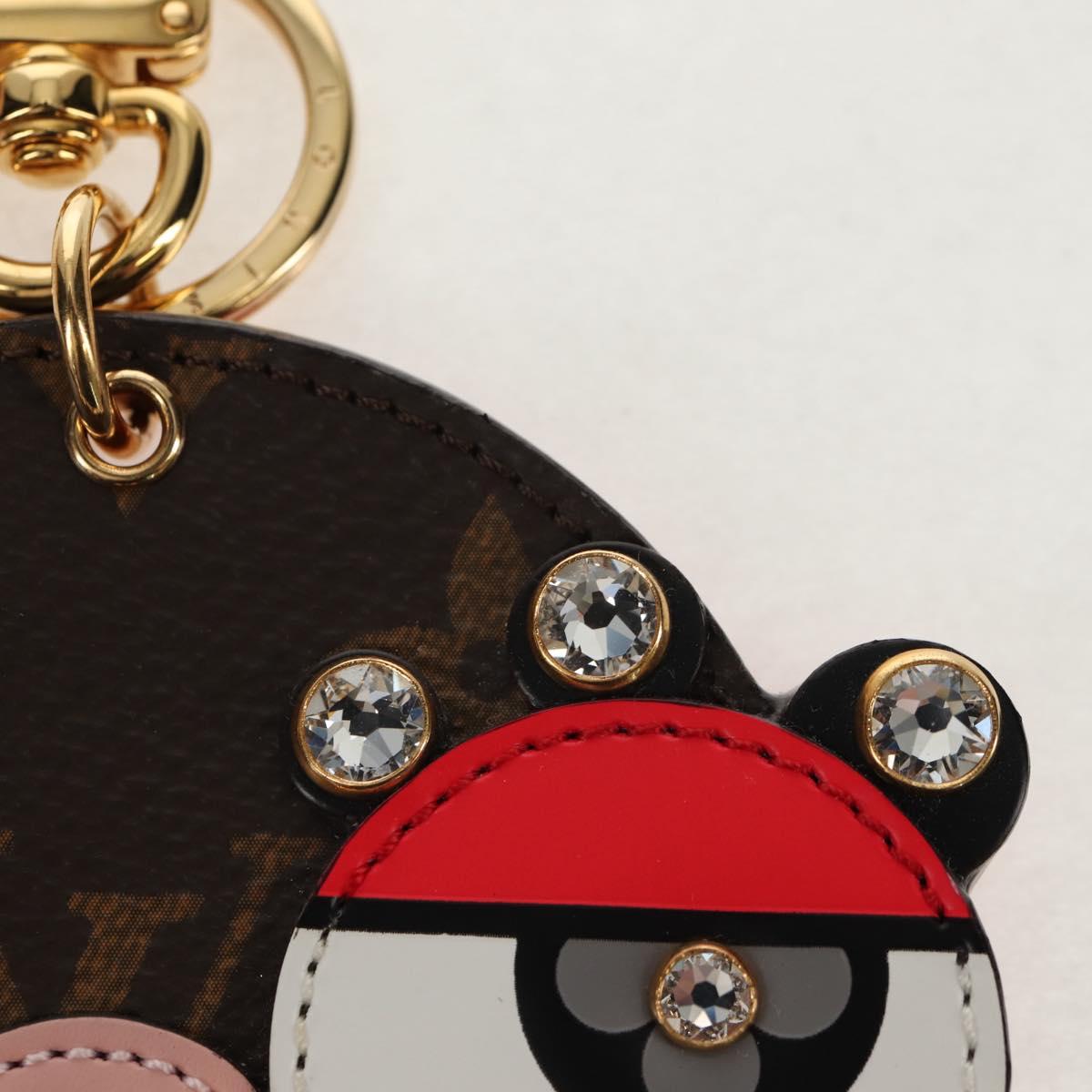 LOUIS VUITTON Monogram Porte Cles Animal Face Charm M68216 LV Auth 143032M