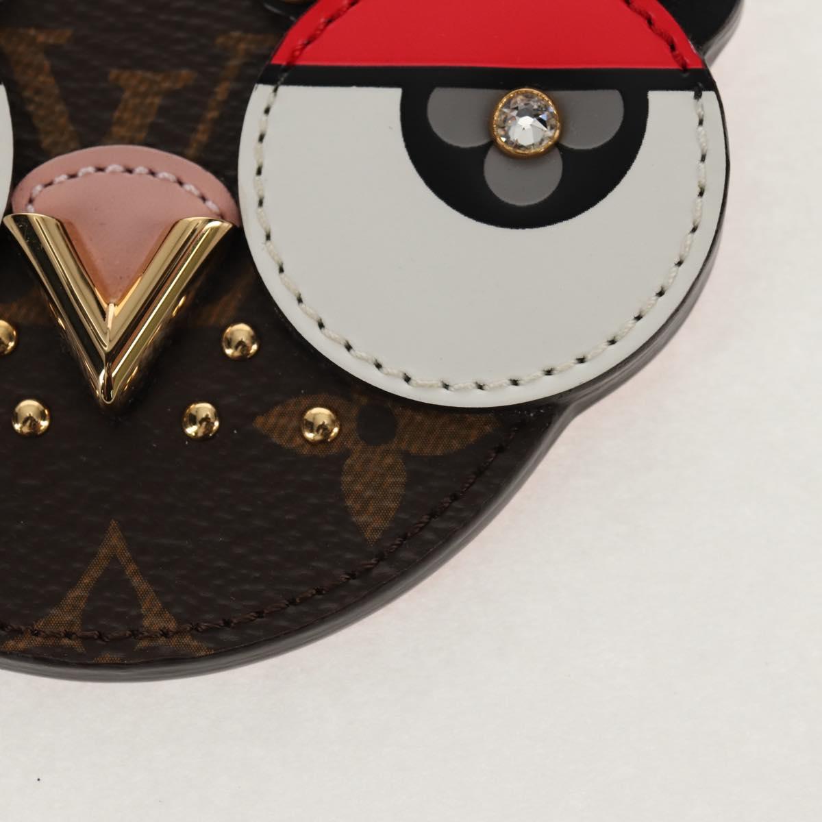 LOUIS VUITTON Monogram Porte Cles Animal Face Charm M68216 LV Auth 143032M