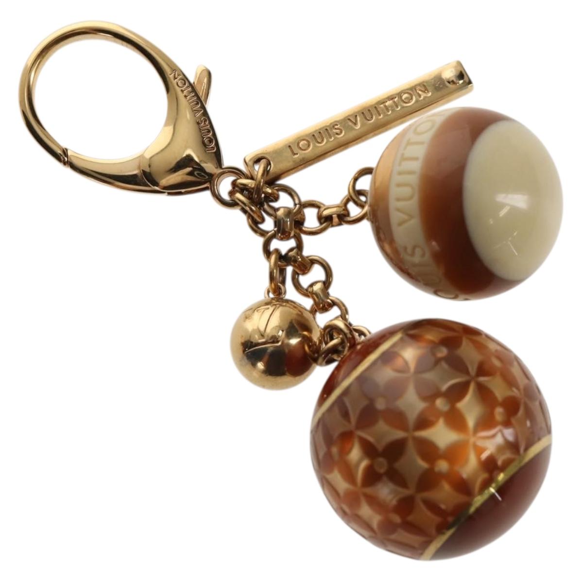 LOUIS VUITTON Bijoux Sac Mini Run Croisette Key Holder Gold M65699 Auth 143036M