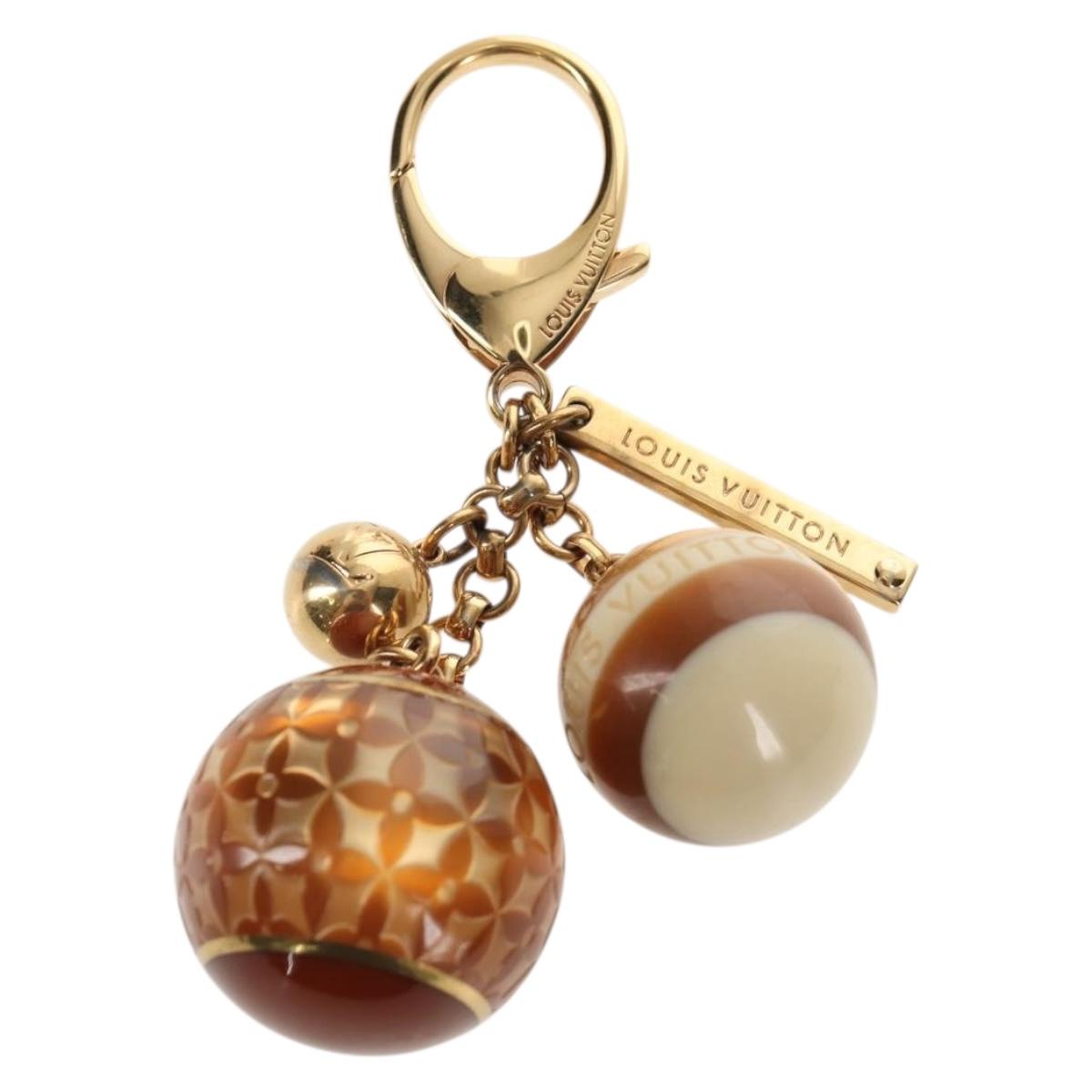 LOUIS VUITTON Bijoux Sac Mini Run Croisette Key Holder Gold M65699 Auth 143036M