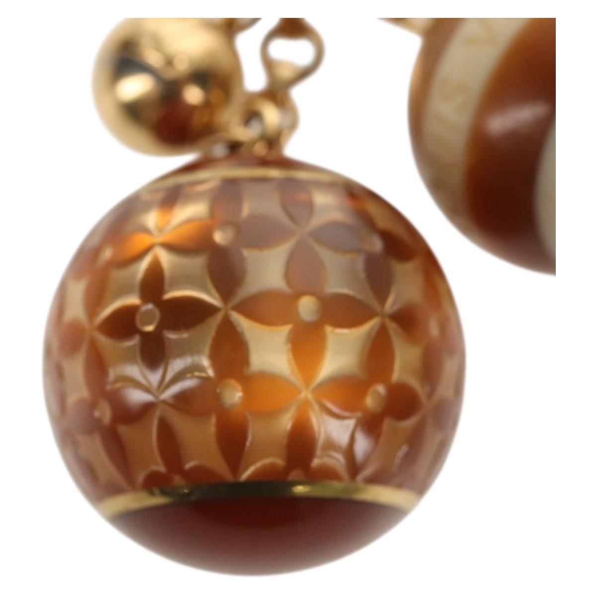 LOUIS VUITTON Bijoux Sac Mini Run Croisette Key Holder Gold M65699 Auth 143036M