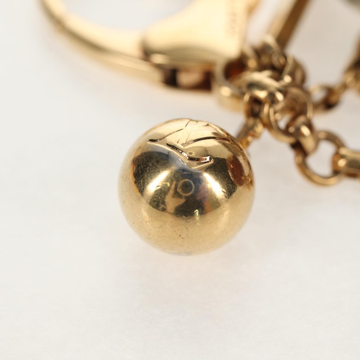 LOUIS VUITTON Bijoux Sac Mini Run Croisette Key Holder Gold M65699 Auth 143036M