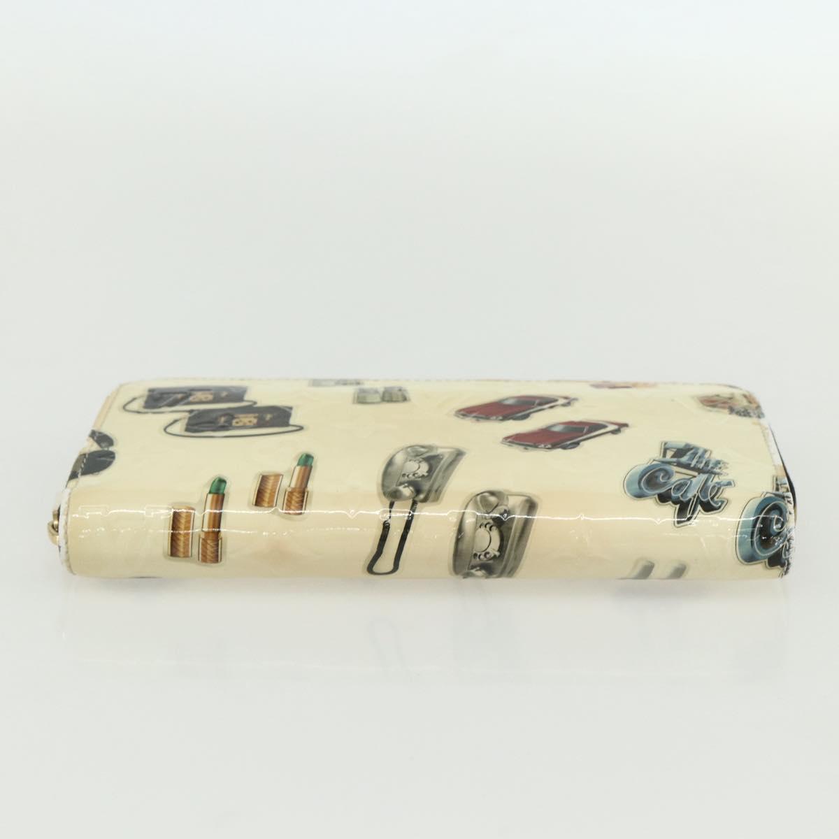 LOUIS VUITTON Monogram Vernis Nicolas Ghesquire Zippy Wallet M50370 Auth 143037