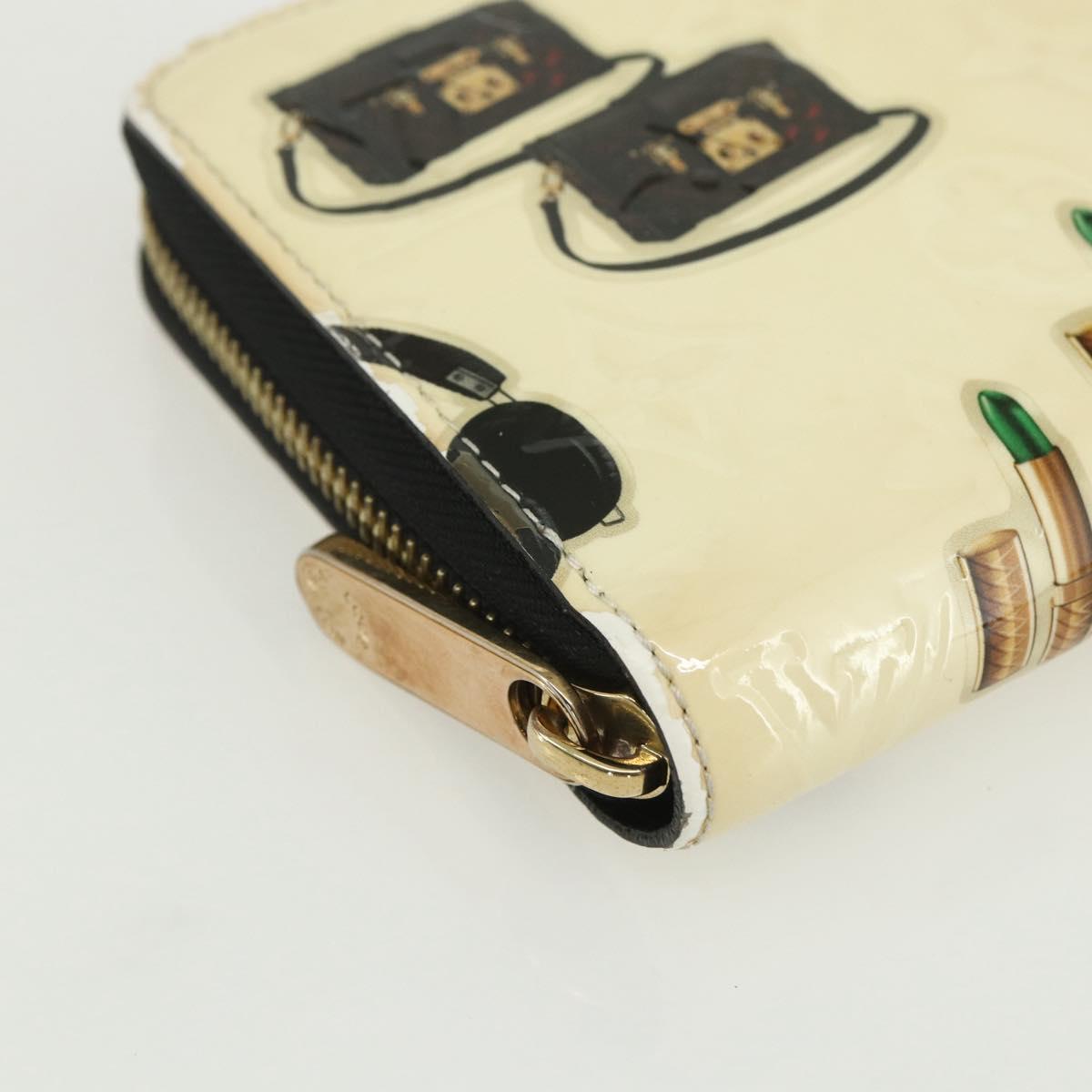 LOUIS VUITTON Monogram Vernis Nicolas Ghesquire Zippy Wallet M50370 Auth 143037
