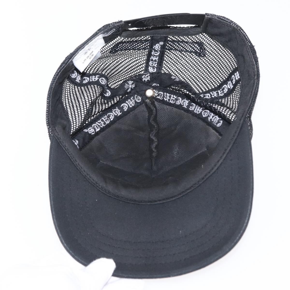 Chrome Hearts CH Plus Matty Boy Patch Trucker Cap Cotton Black Auth 143041M