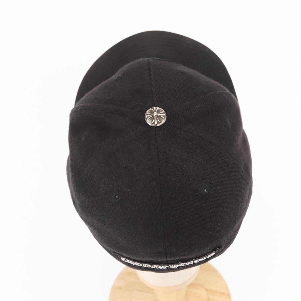 Chrome Hearts CH Plus CH Embroidered Baseball Cap Cotton Black Auth 143042M