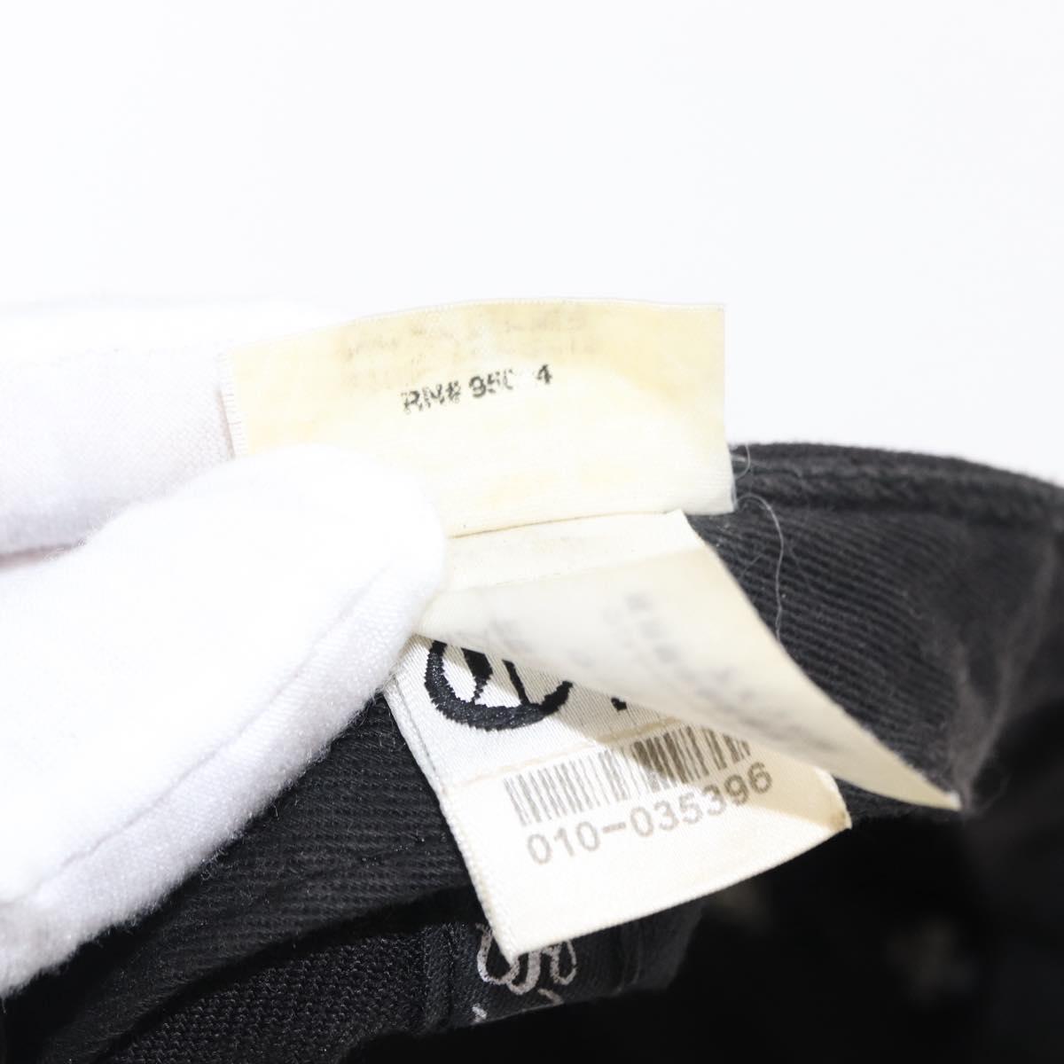 Chrome Hearts CH Plus CH Embroidered Baseball Cap Cotton Black Auth 143042M