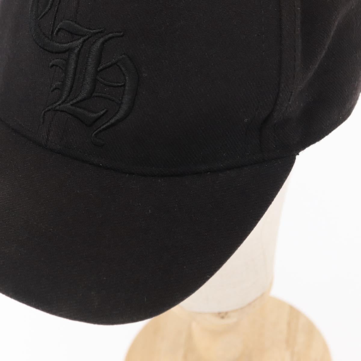 Chrome Hearts CH Plus CH Embroidered Baseball Cap Cotton Black Auth 143042M