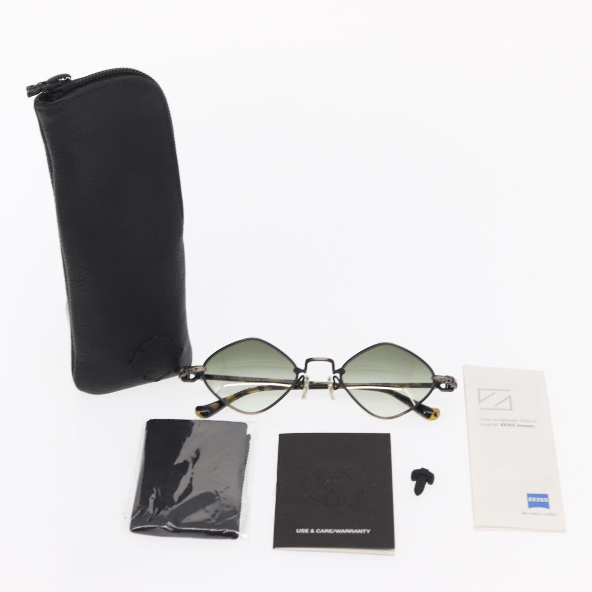 Chrome Hearts DIAMOND DOG Sunglasses Ag925 Black Auth 143049M