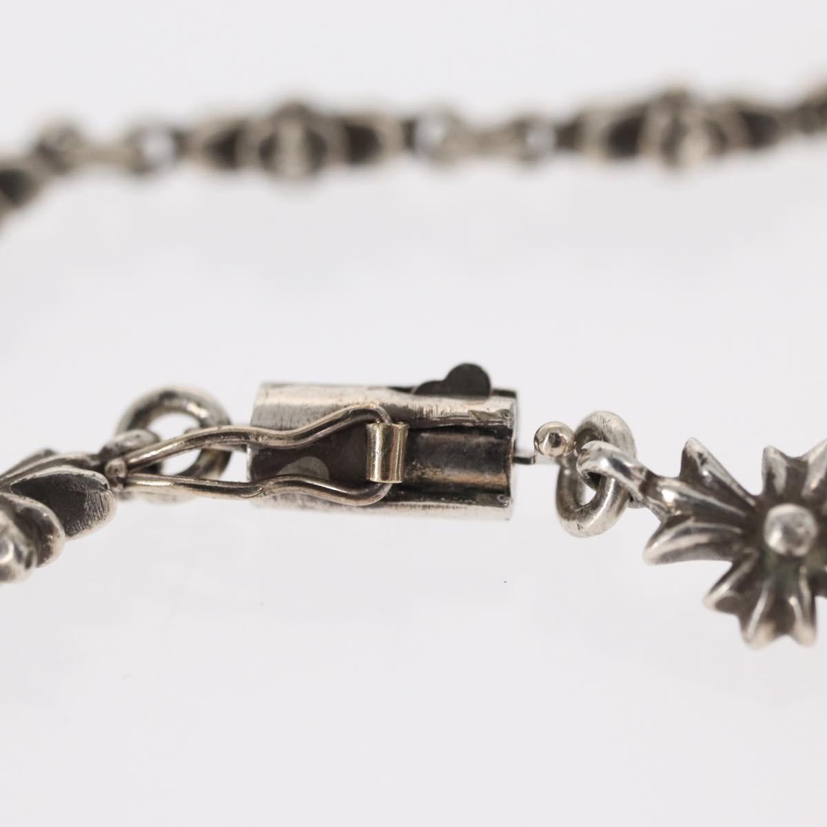 Chrome Hearts Tiny E CH Plus Bracelet Ag925 12 LINK Silver Auth 143050M