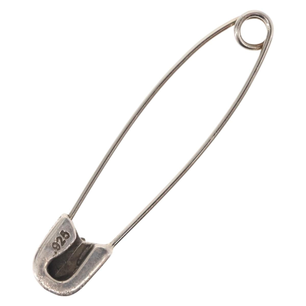 Chrome Hearts CH Plus Large Safety Pin Tie pin Ag925 Silver Auth 143054M