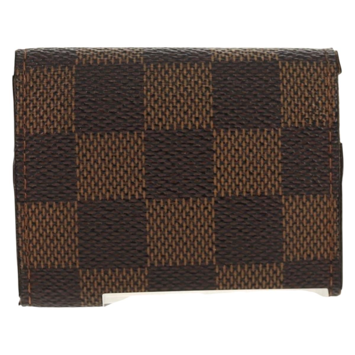 LOUIS VUITTON Damier Classic Car Bouton de Manchette Cuffs Ag925 LV Auth 143055M