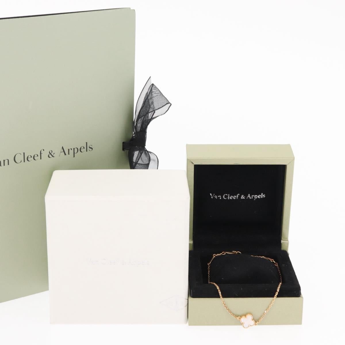 Van Cleef & Arpels Sweet Alhambra Mother Of Pearl 18K gold 750 Auth 143057SM