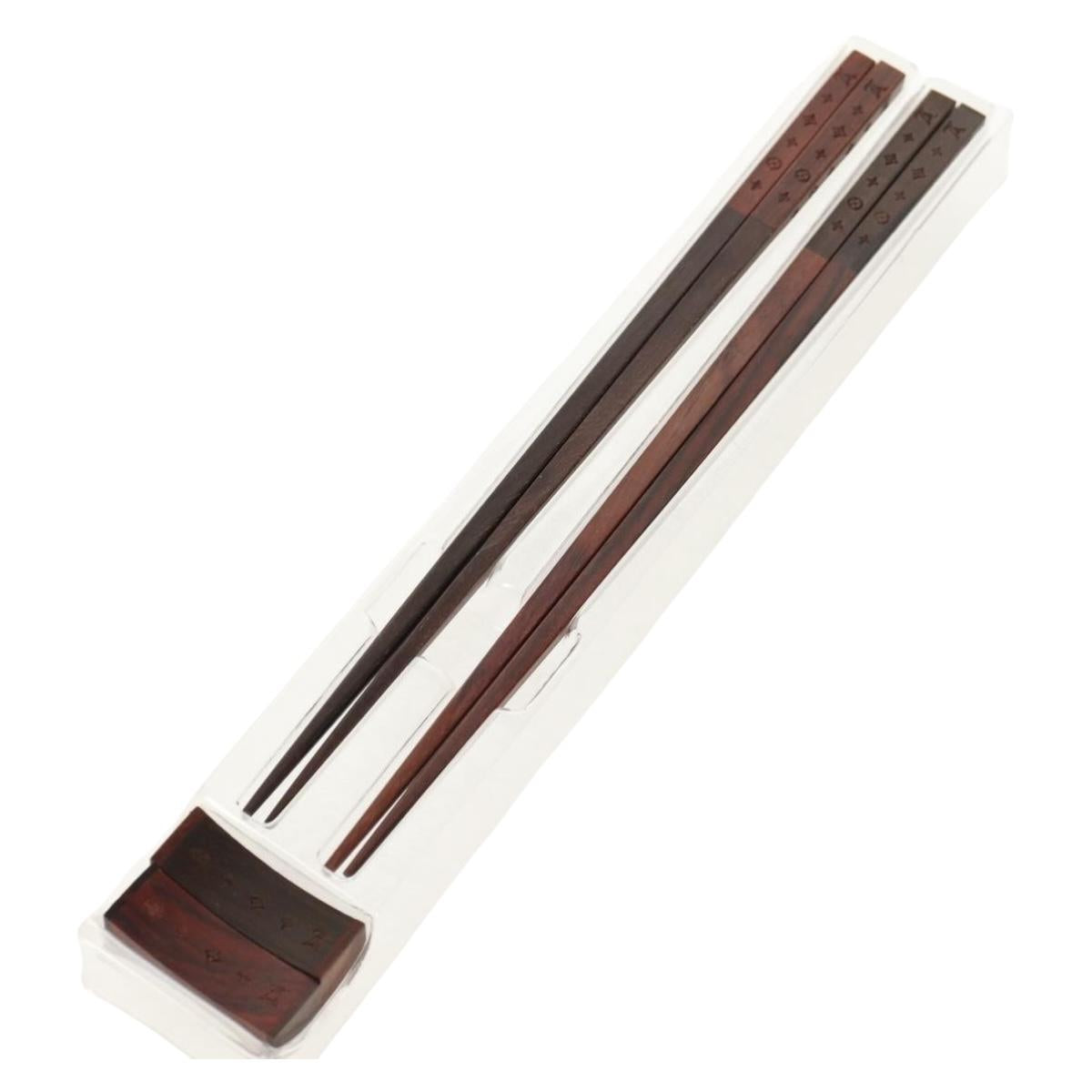 LOUIS VUITTON Monogram Baguette Chop Sticks Wood VIP Only M99171 LV Auth 143059M