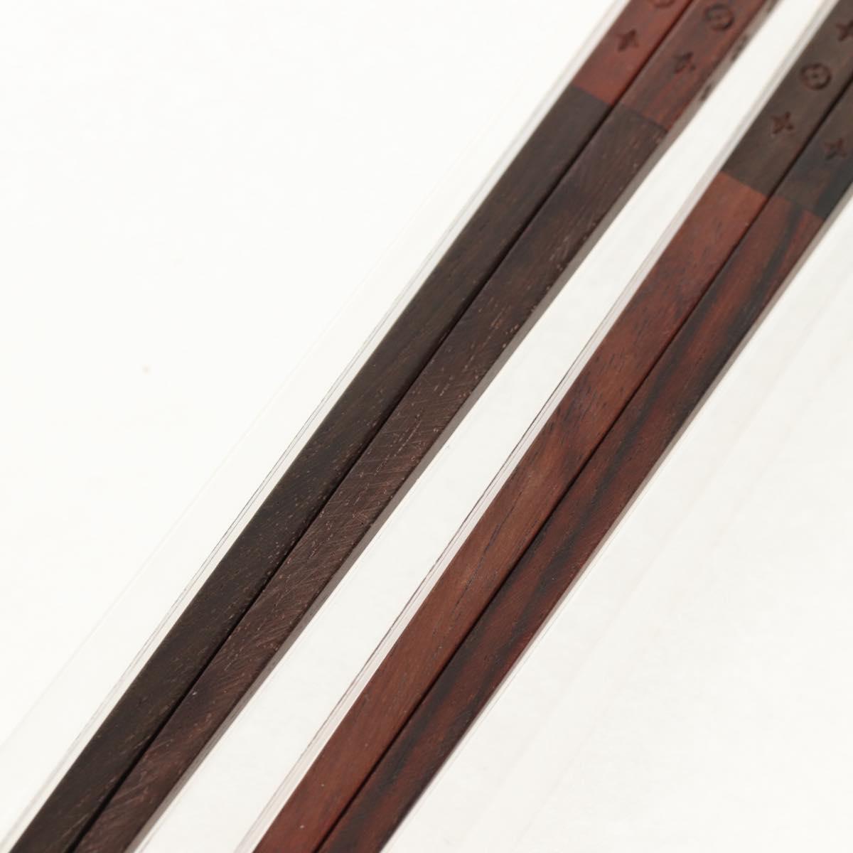 LOUIS VUITTON Monogram Baguette Chop Sticks Wood VIP Only M99171 LV Auth 143059M