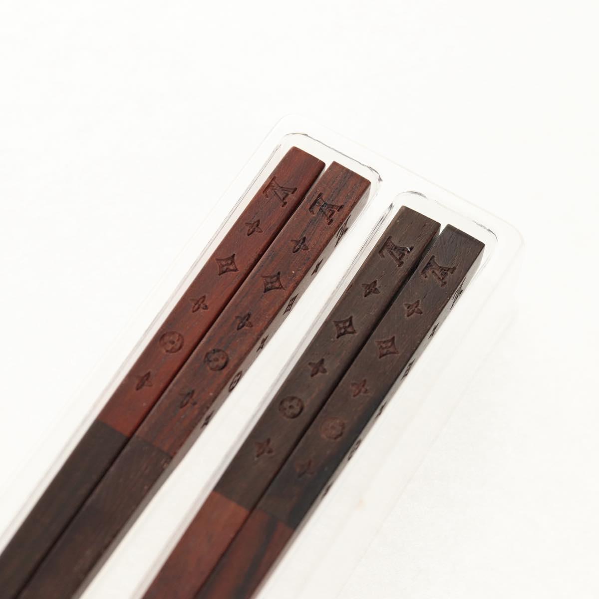 LOUIS VUITTON Monogram Baguette Chop Sticks Wood VIP Only M99171 LV Auth 143059M
