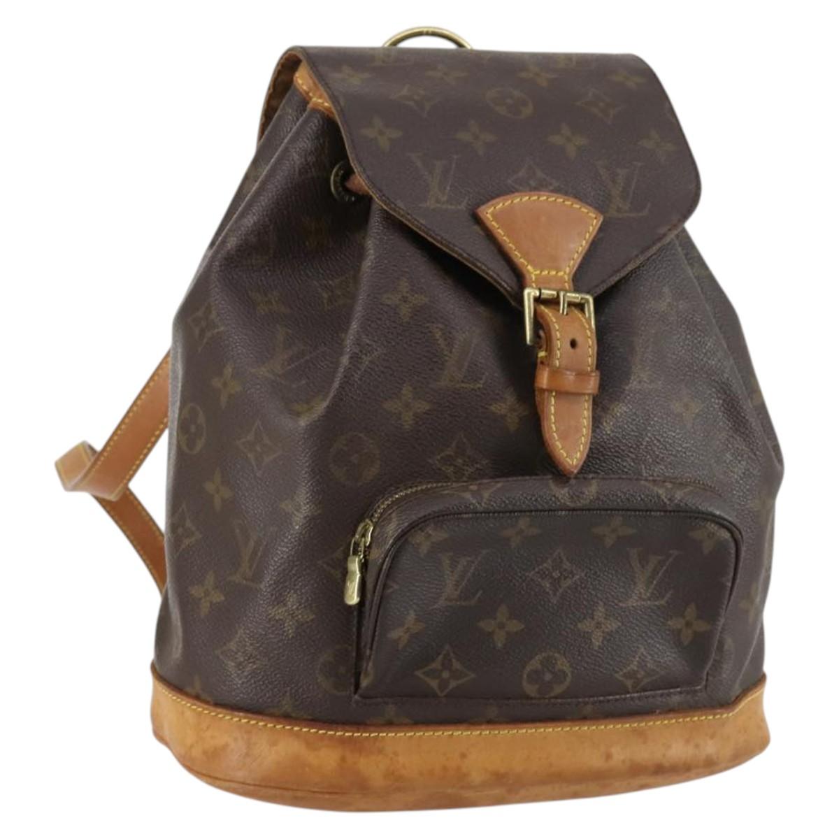 LOUIS VUITTON Monogram Montsouris MM Backpack M51136 LV Auth 143070