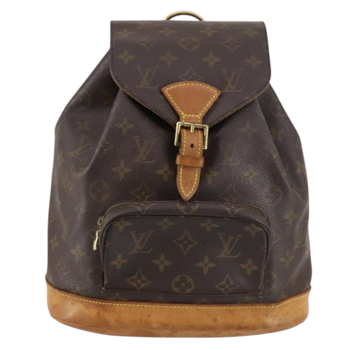 LOUIS VUITTON Monogram Montsouris MM Backpack M51136 LV Auth 143070