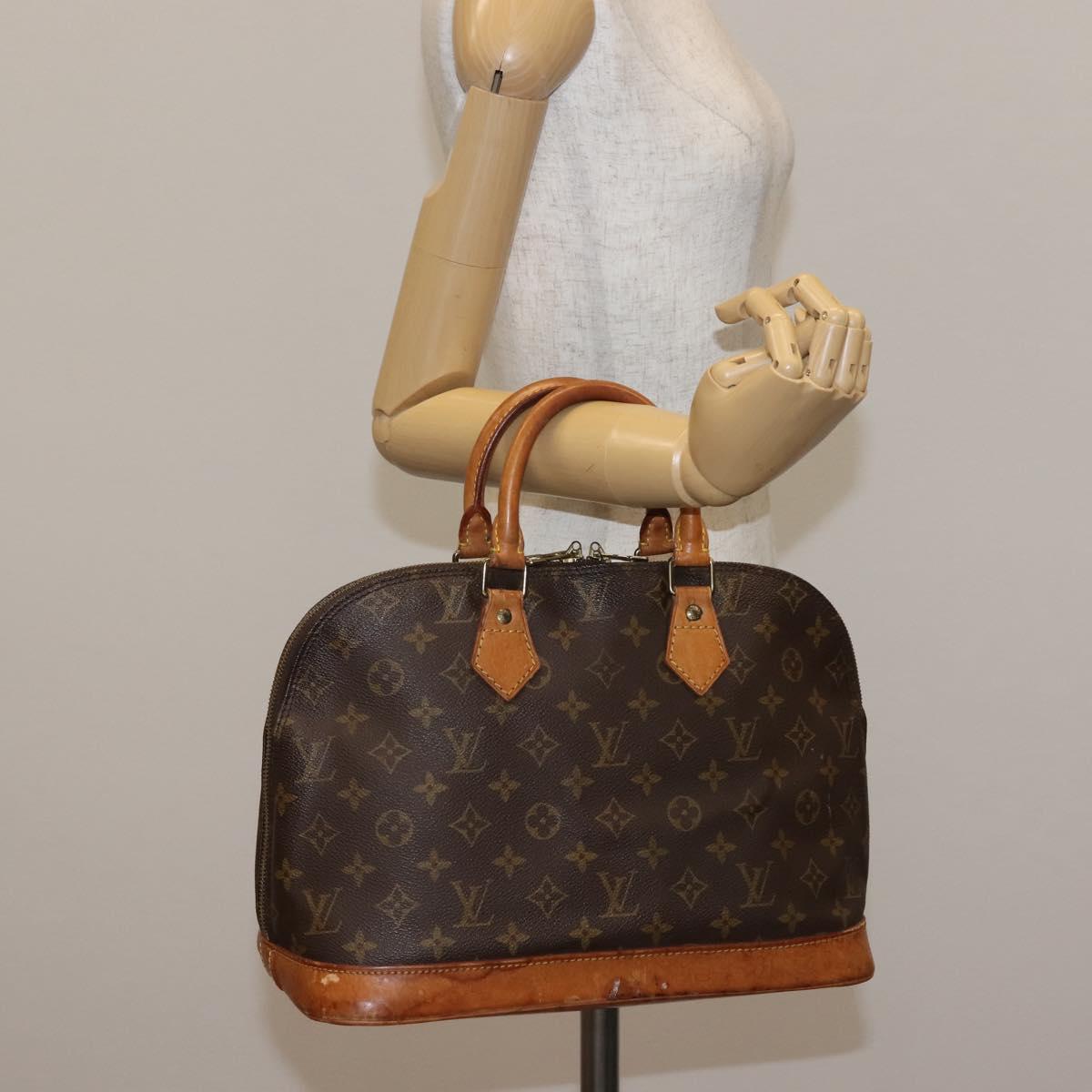 LOUIS VUITTON Monogram Alma Hand Bag M51130 LV Auth 143073