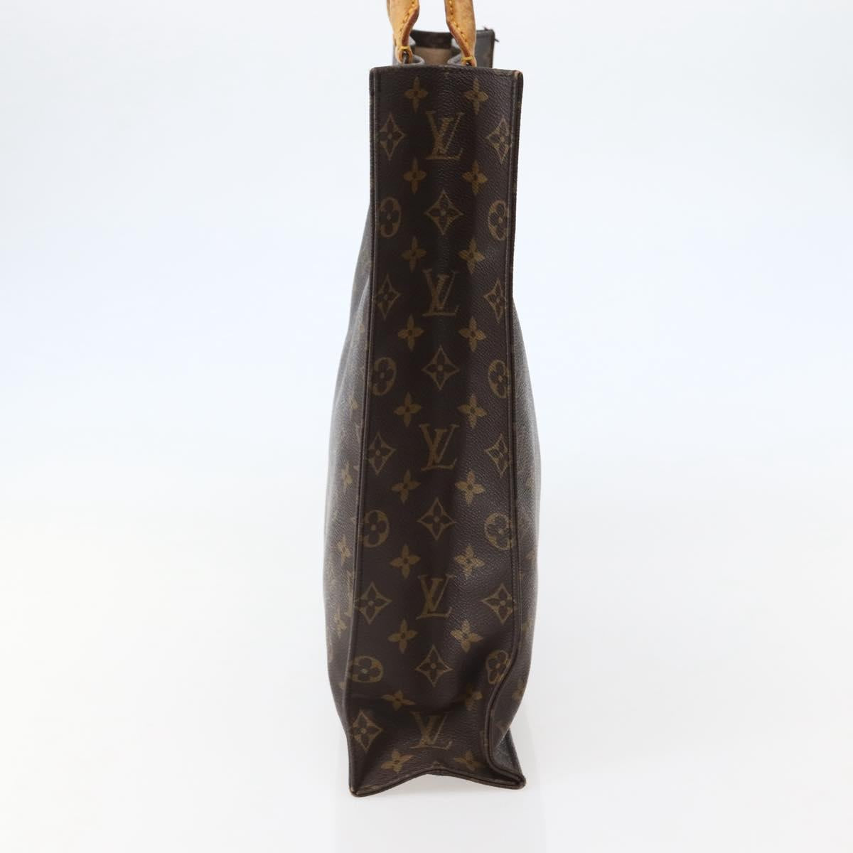 LOUIS VUITTON Monogram Sac Plat Hand Bag M51140 LV Auth 143075
