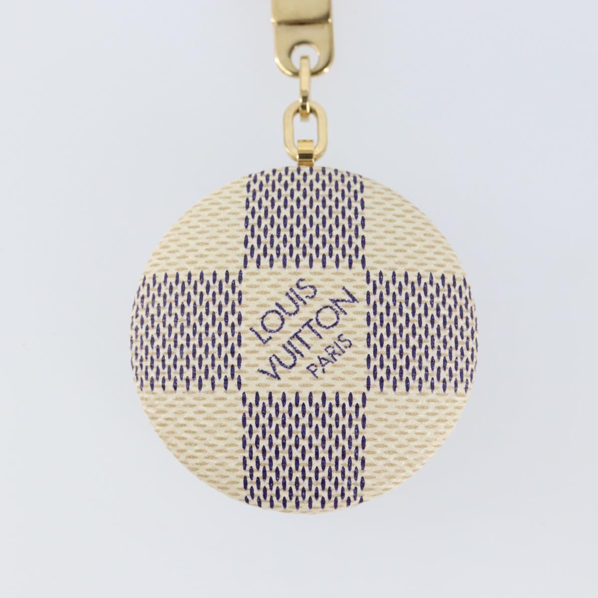 LOUIS VUITTON Damier Azur Astropill Charm N65989 LV Auth 143093