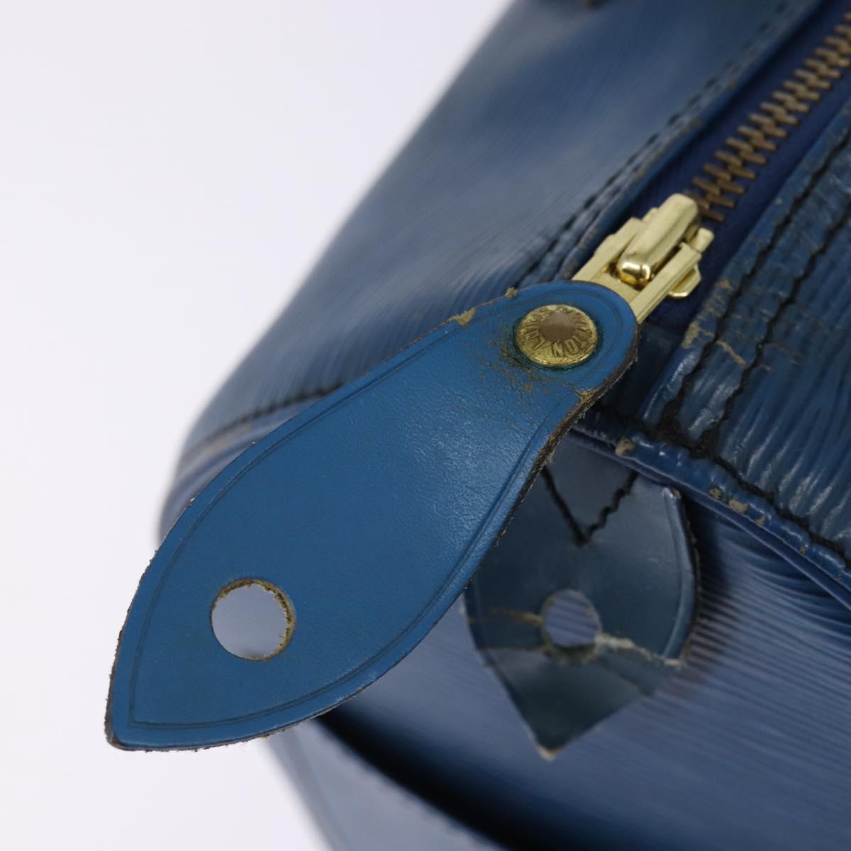 LOUIS VUITTON Epi Speedy 30 Hand Bag Toledo Blue M43005 LV Auth 143100