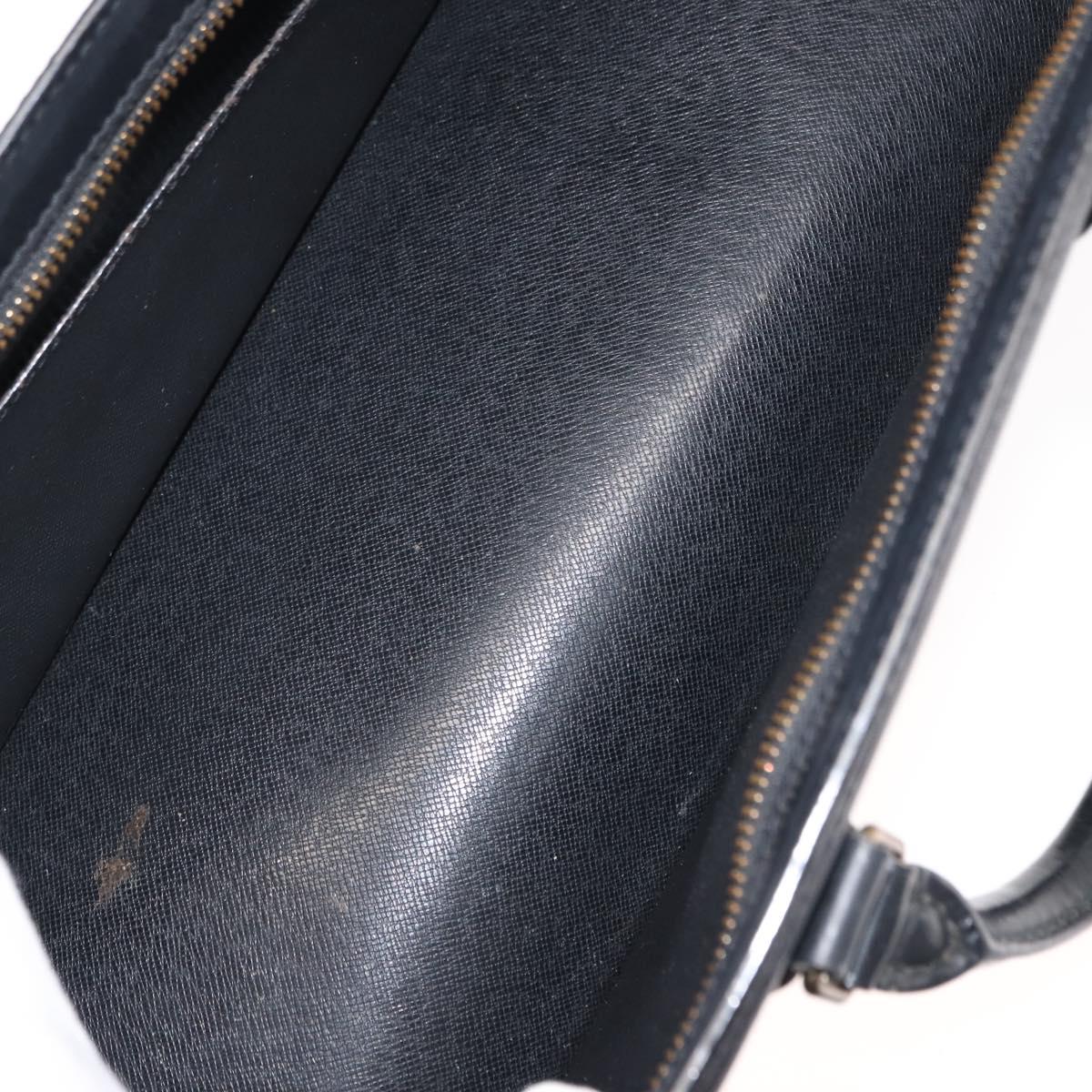 LOUIS VUITTON Epi Sac Triangle Hand Bag Black M52092 LV Auth 143103