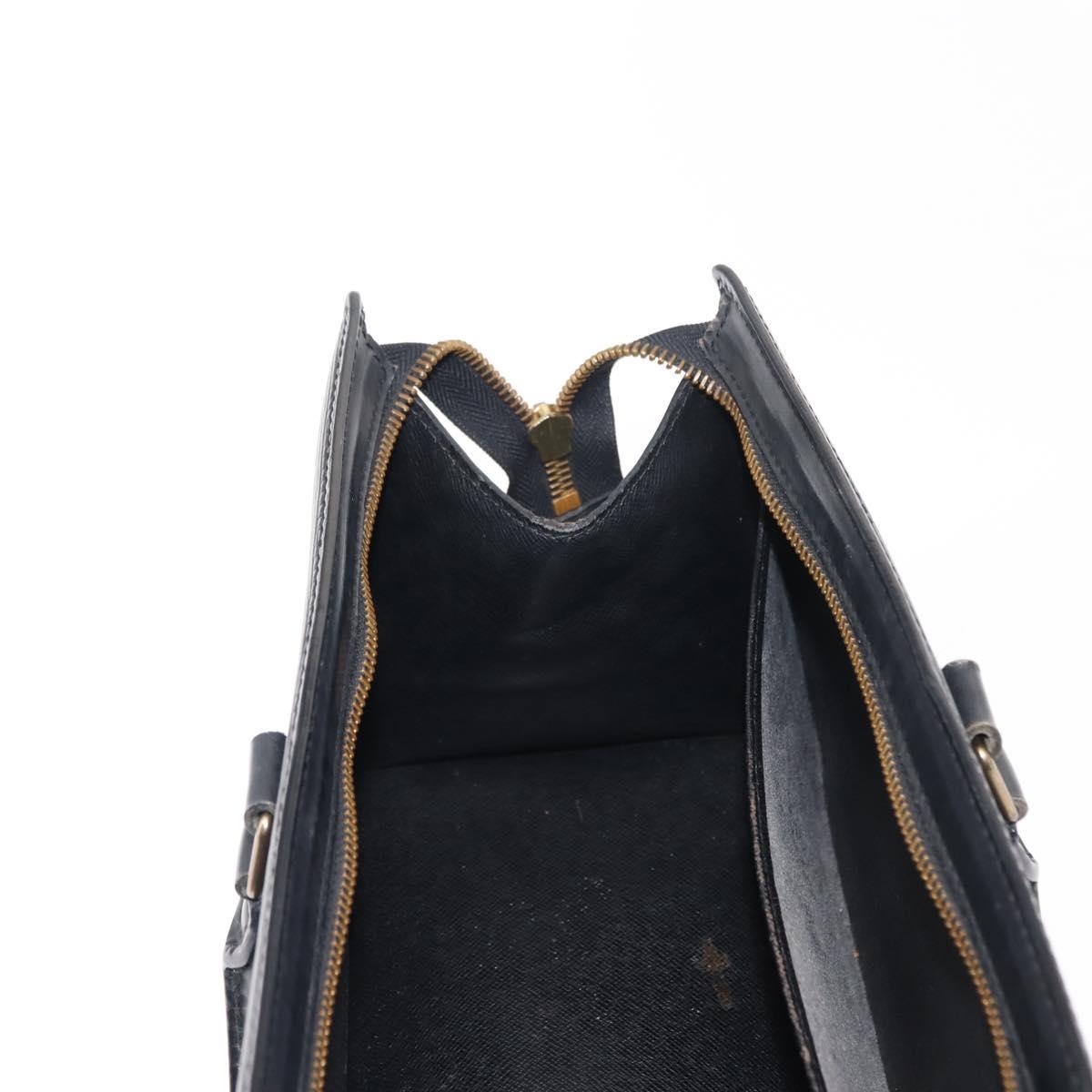 LOUIS VUITTON Epi Sac Triangle Hand Bag Black M52092 LV Auth 143103