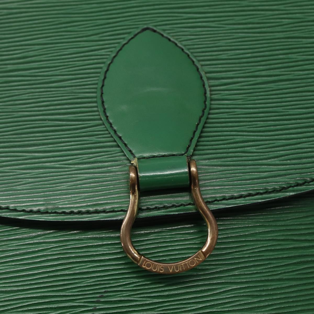 LOUIS VUITTON Epi Saint Cloud GM Shoulder Bag Green M52194 LV Auth 143105