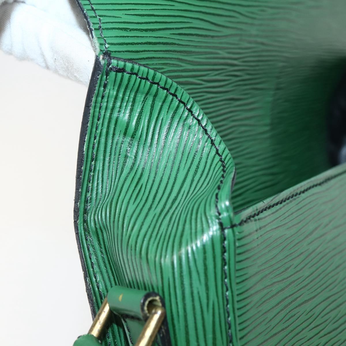 LOUIS VUITTON Epi Saint Cloud GM Shoulder Bag Green M52194 LV Auth 143105