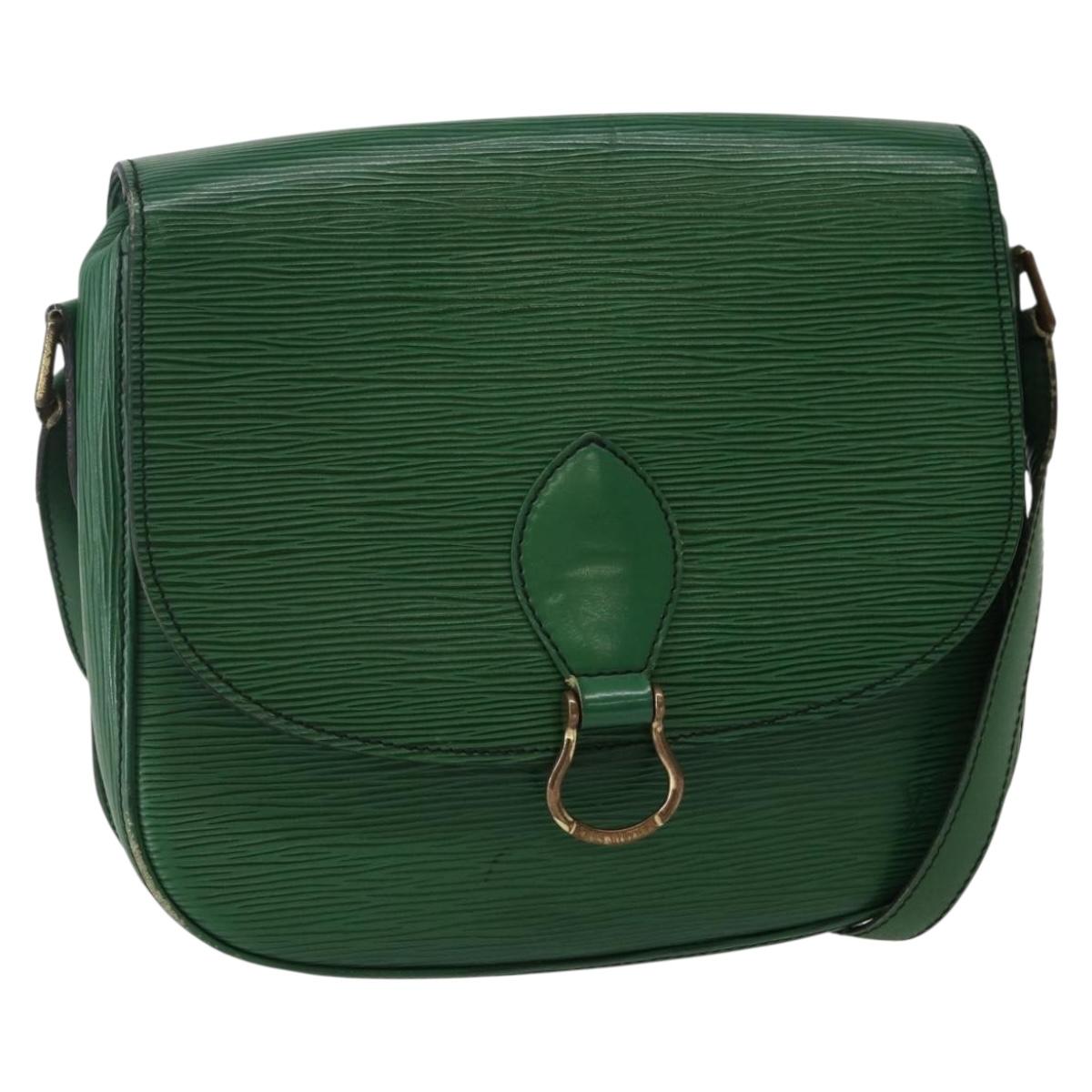 LOUIS VUITTON Epi Saint Cloud GM Shoulder Bag Green M52194 LV Auth 143105