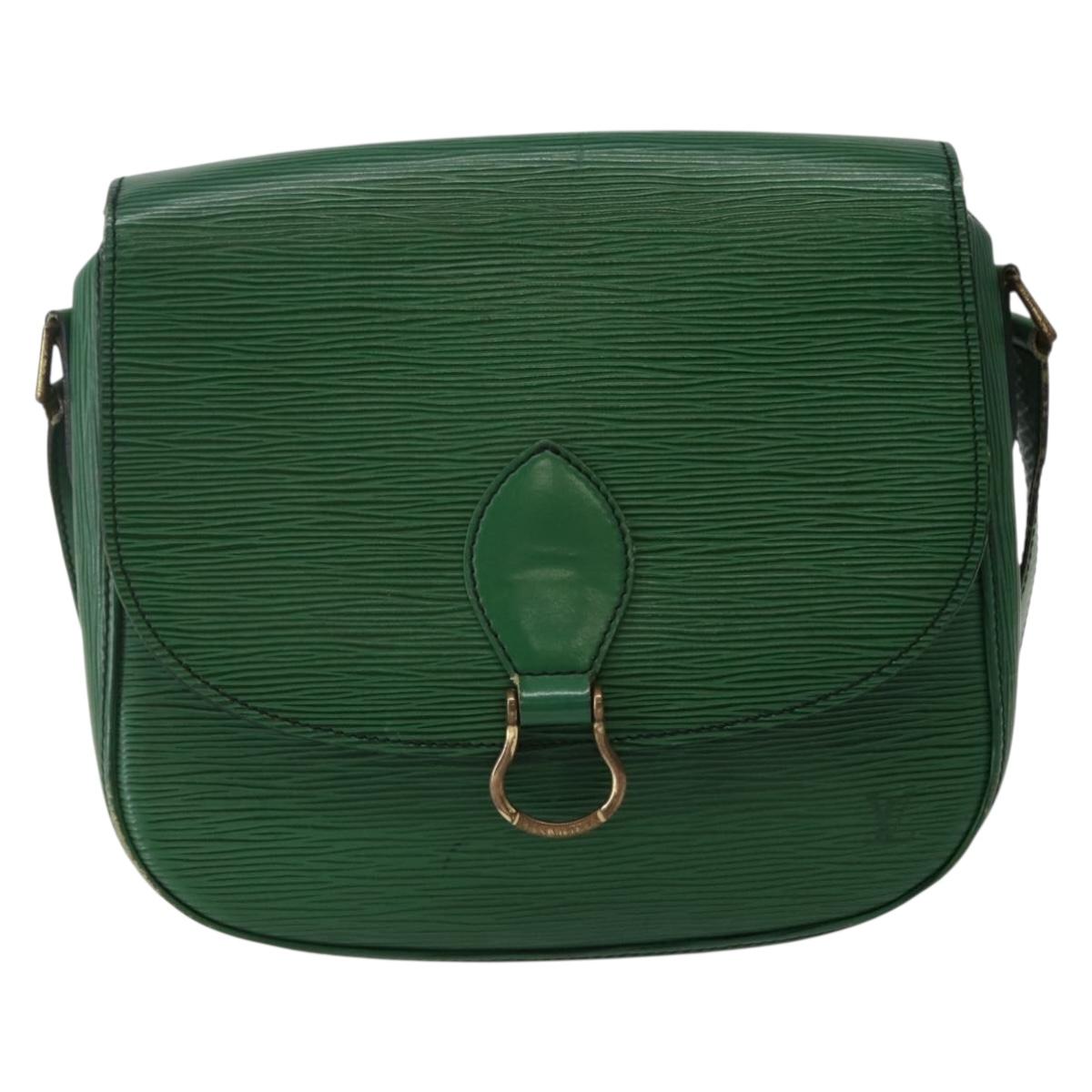 LOUIS VUITTON Epi Saint Cloud GM Shoulder Bag Green M52194 LV Auth 143105
