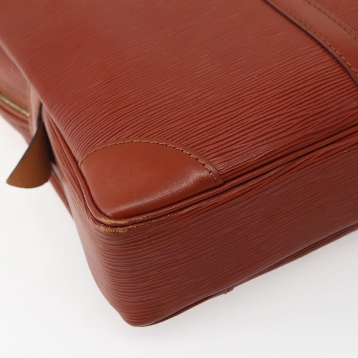 LOUIS VUITTON Epi Porte Documents Voyage Business Bag Brown M54478 Auth 143107