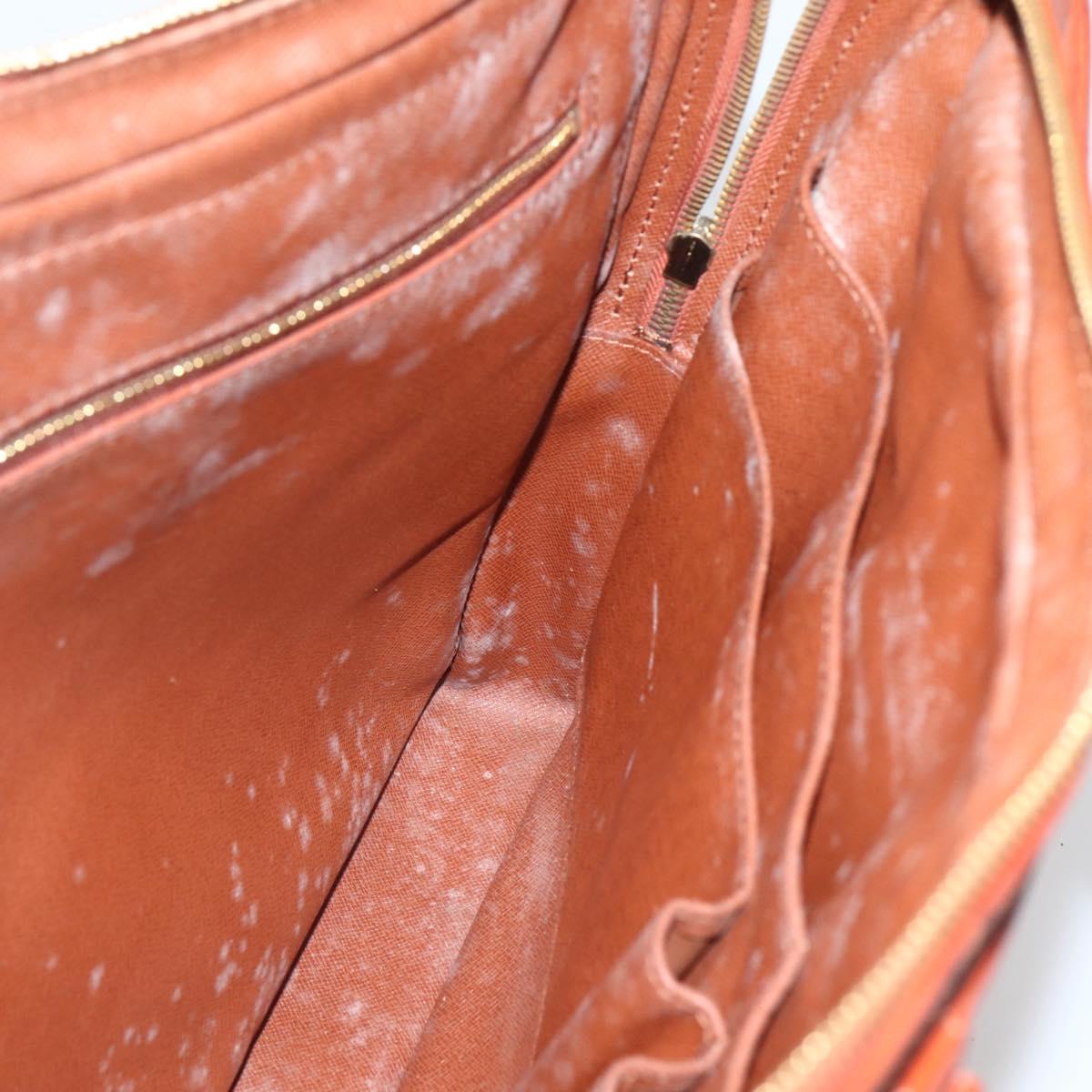LOUIS VUITTON Epi Porte Documents Voyage Business Bag Brown M54478 Auth 143107