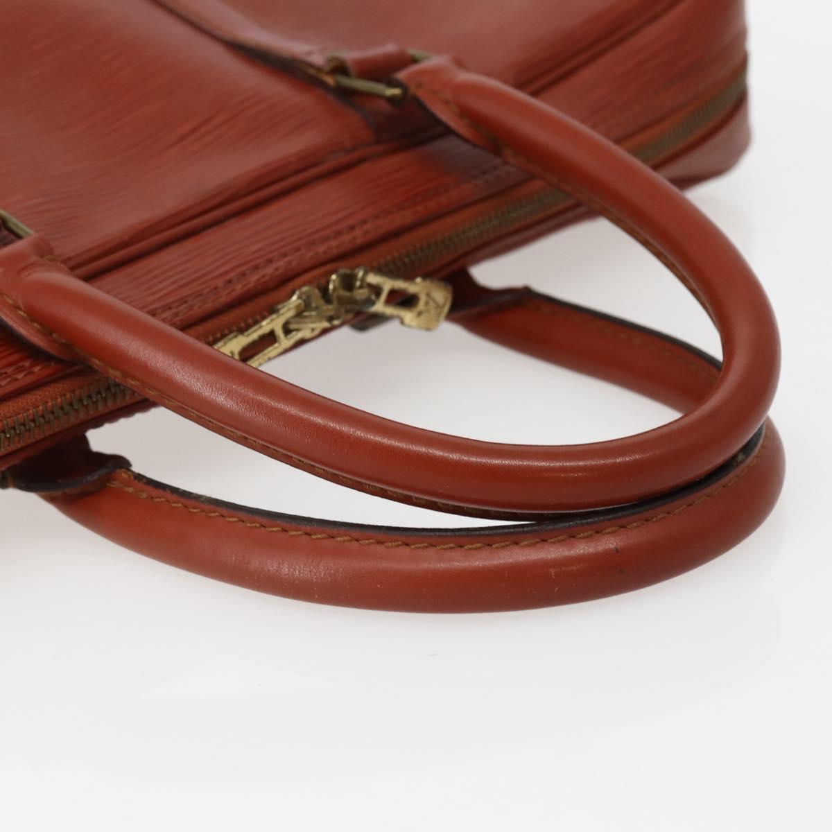 LOUIS VUITTON Epi Porte Documents Voyage Business Bag Brown M54478 Auth 143107