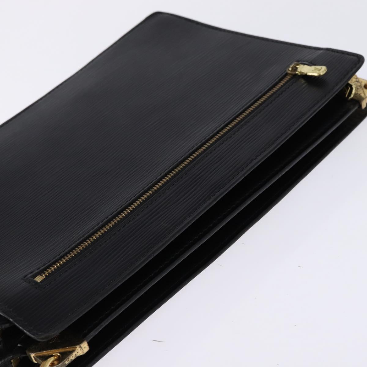 LOUIS VUITTON Epi Angian Shoulder Bag 2way Black M52112 LV Auth 143108