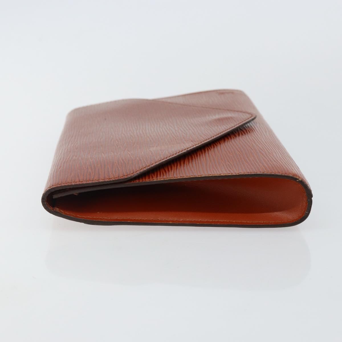 LOUIS VUITTON Epi Art Deco Clutch Bag Brown M52633 LV Auth 143109