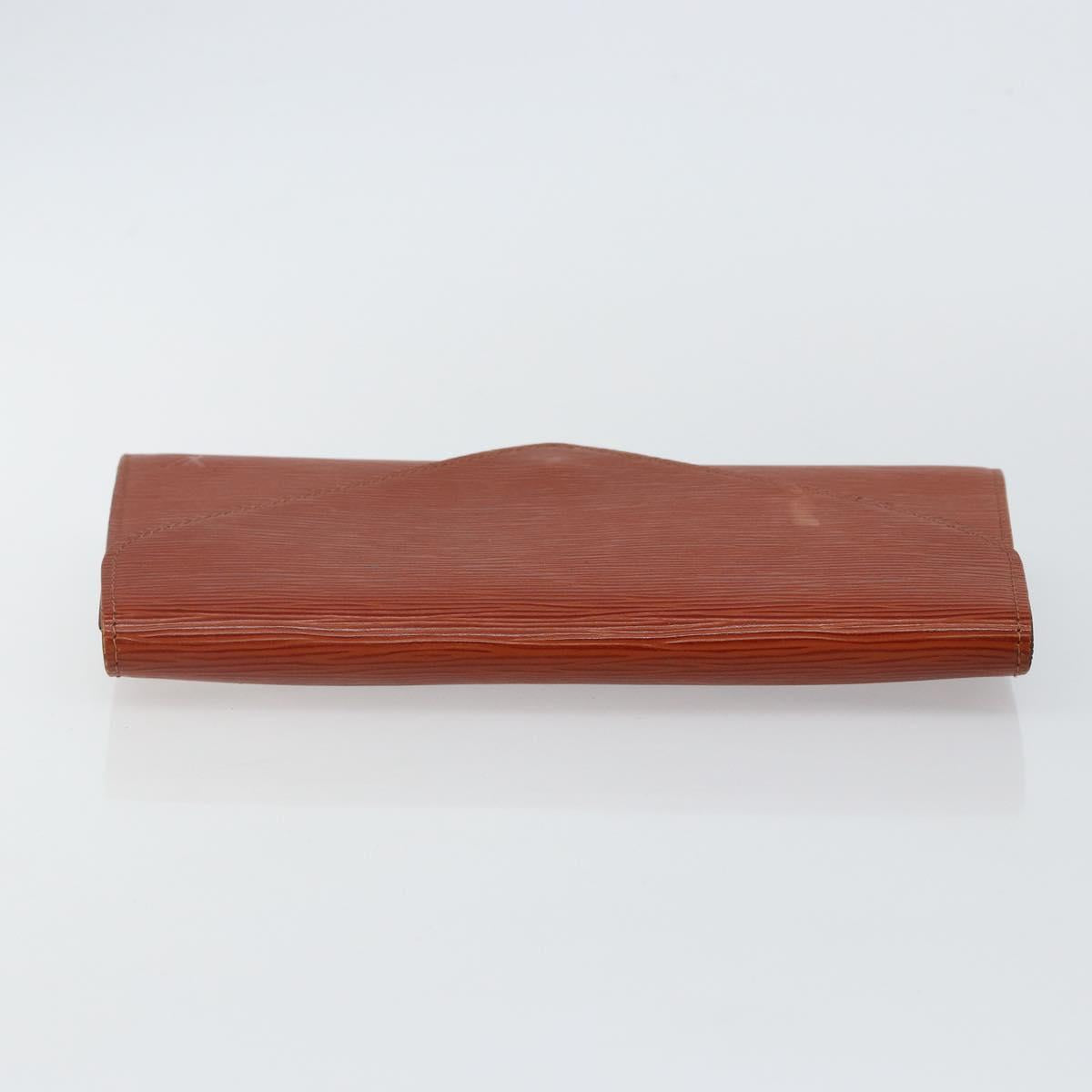 LOUIS VUITTON Epi Art Deco Clutch Bag Brown M52633 LV Auth 143109