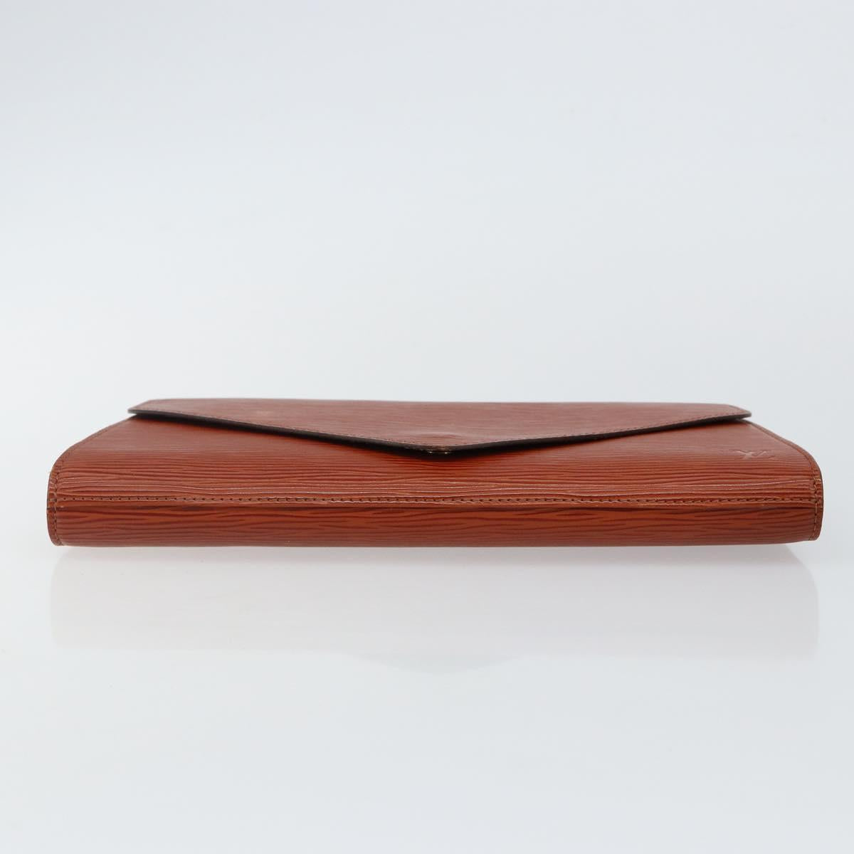LOUIS VUITTON Epi Art Deco Clutch Bag Brown M52633 LV Auth 143109